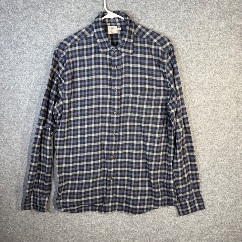 Faherty Brand Men's‎ Plaid Long Sleeve Button Down Shirt Size M